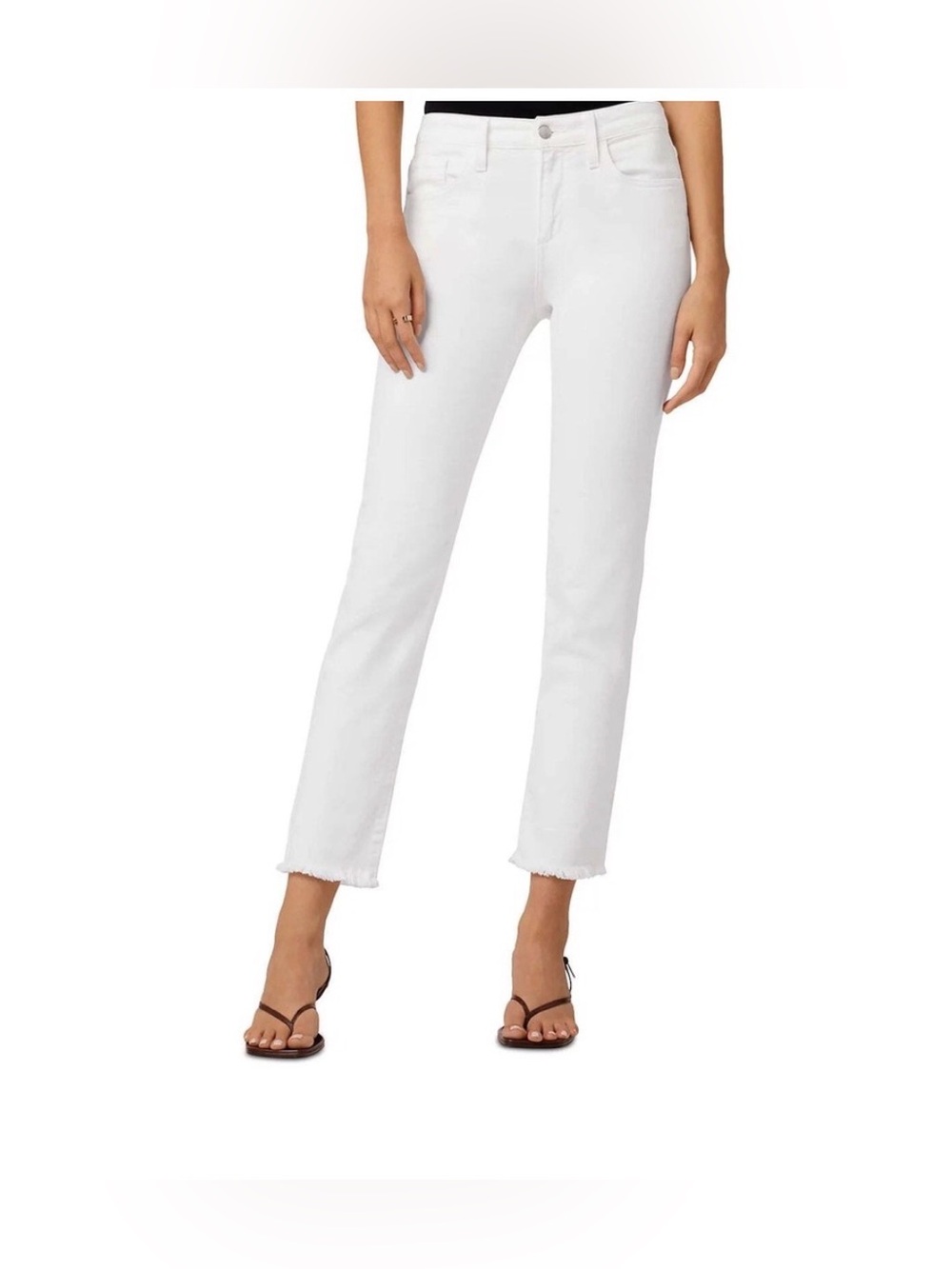NWT - JOE’S JEANS - The Lara Mid Rise Cigarette Ankle Vintage Stretch White - 31